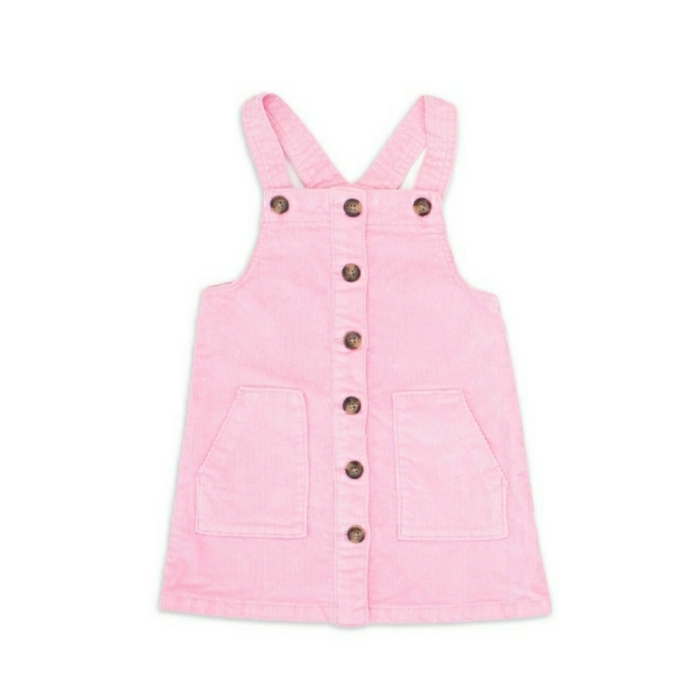 Woven Jumper Dress | 3T | Rosey Petal